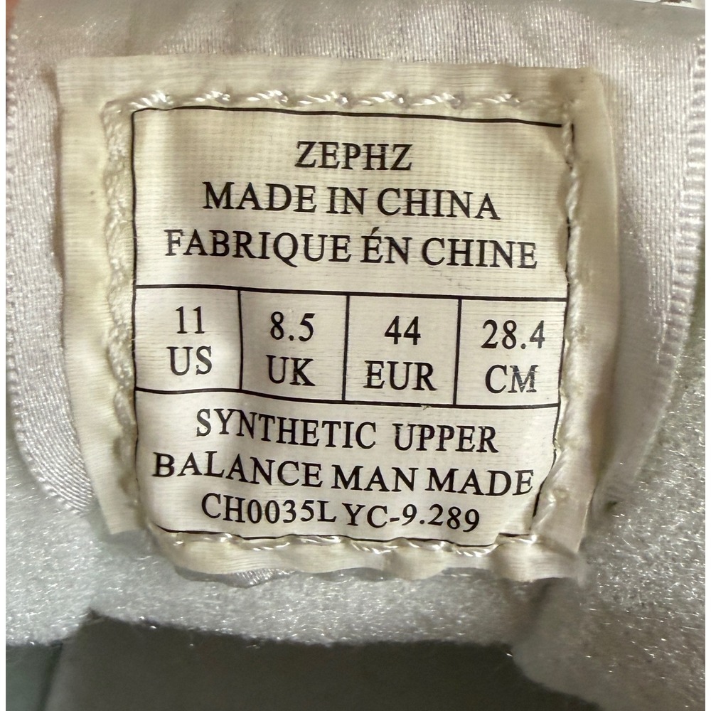 Zephz Butterfly Cheer Shoes White Synthetic Low Top Sneakers CH0035L Size 11 - Picture 4 of 5